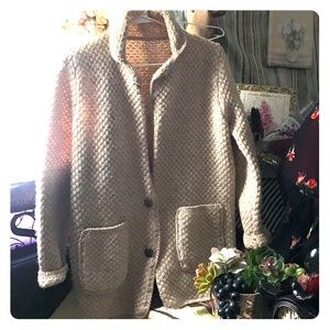 Handmade sweater coat jacket